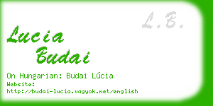 lucia budai business card